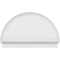 Ekena Millwork Half Round Smooth Architectural Grade PVC Combination Pediment, 46"W x 29-3/4"H x 2-3/4"P PEDPC046X300HRO00 - alternate 5